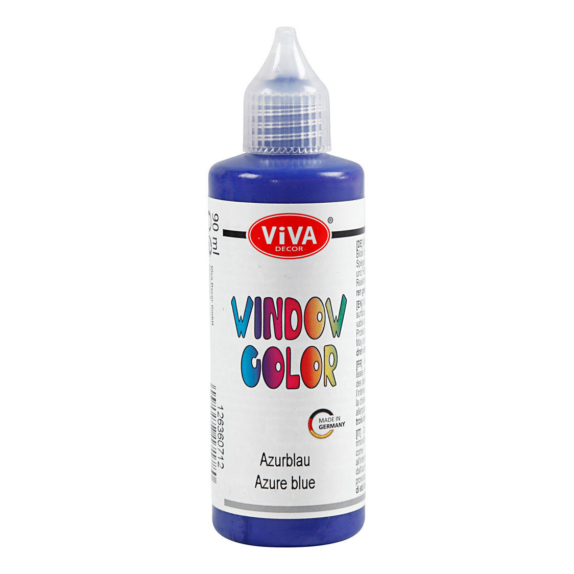 Autocollant de couleur pour fenêtre et peinture pour verre – Azur, 90 ml