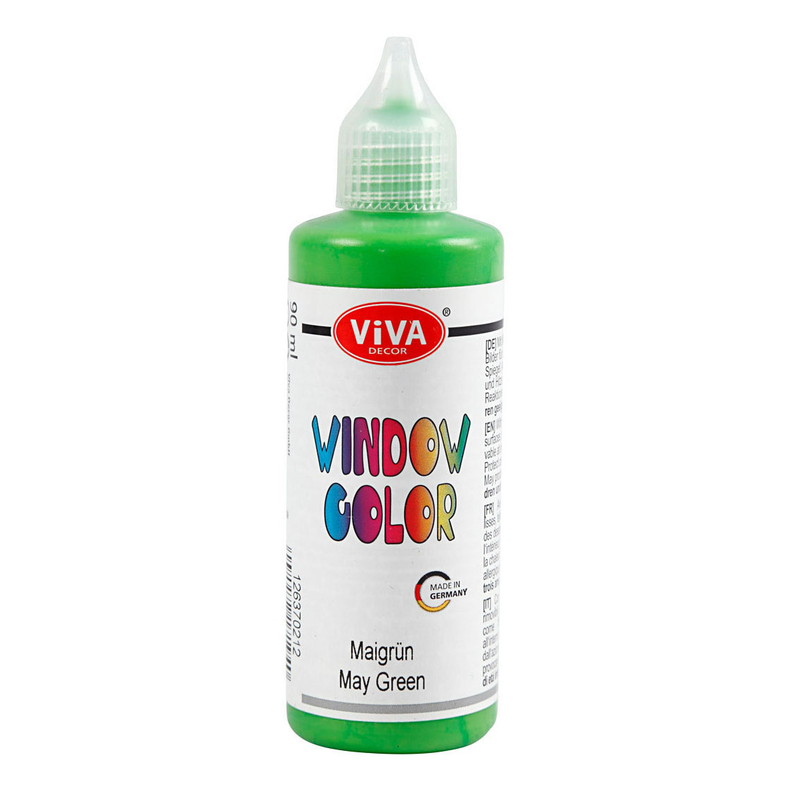 Autocollant de couleur pour fenêtre et peinture pour verre – Vert clair, 90 ml