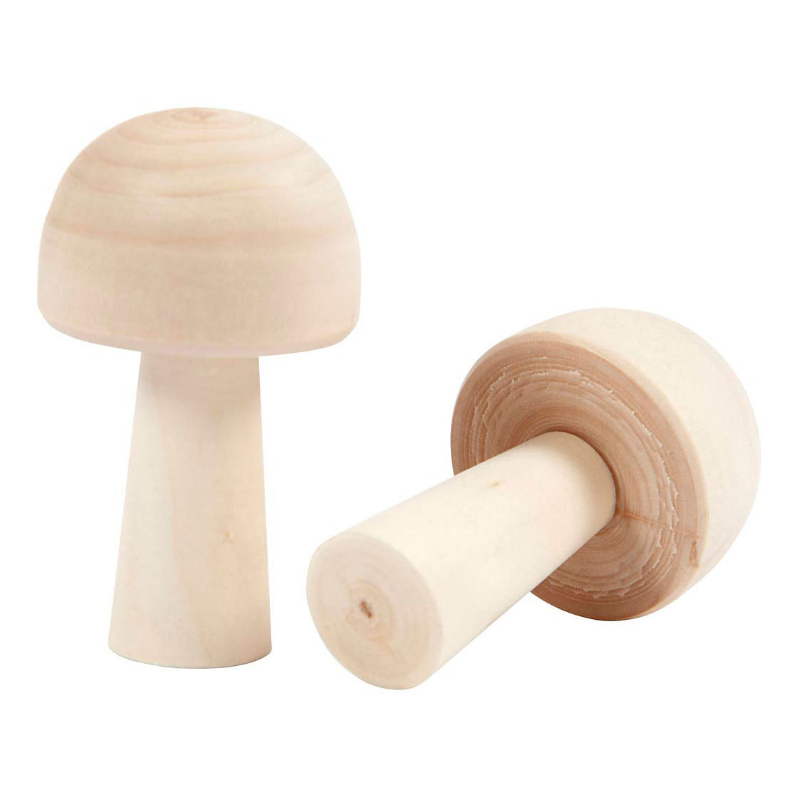 Champignon en bois, 3 pcs.