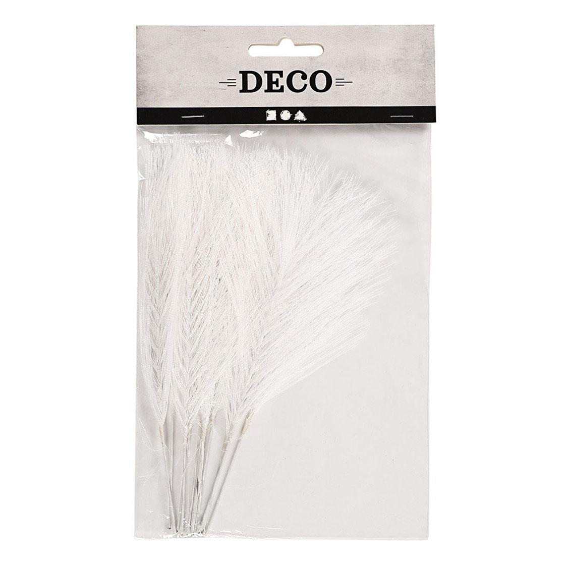 Plumes artificielles blanches, 10 pcs.