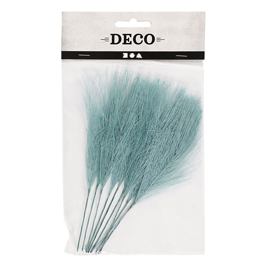 Plumes artificielles Turquoise, 10 pcs.