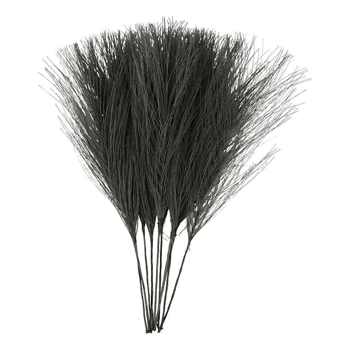 Plumes artificielles noires, 10 pcs.