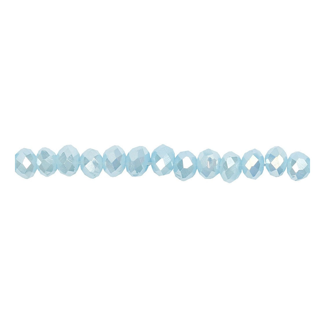 Perles à Facettes Bleu Mer, 100pcs.