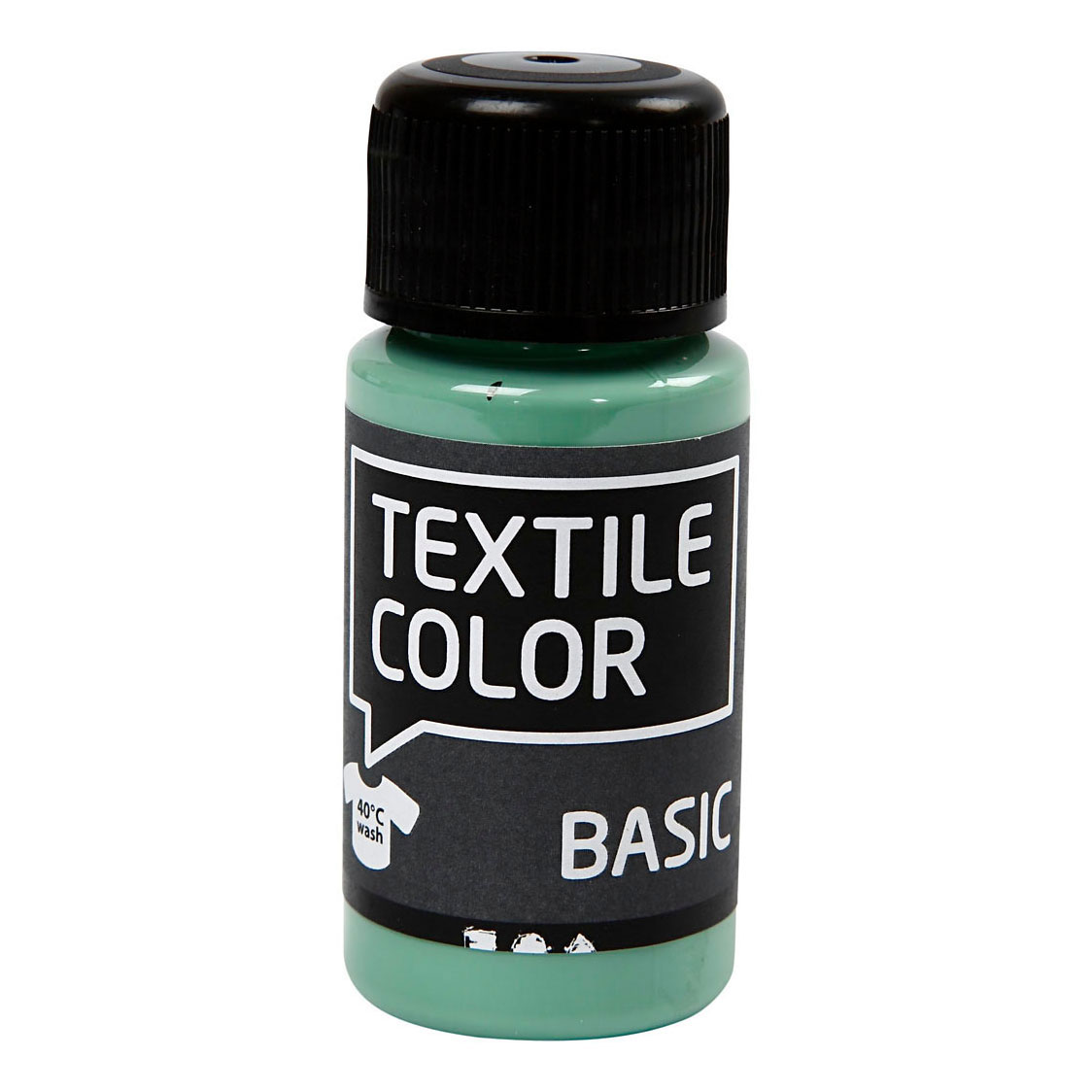Peinture textile semi-opaque Textile Color - Vert d'eau, 50 ml