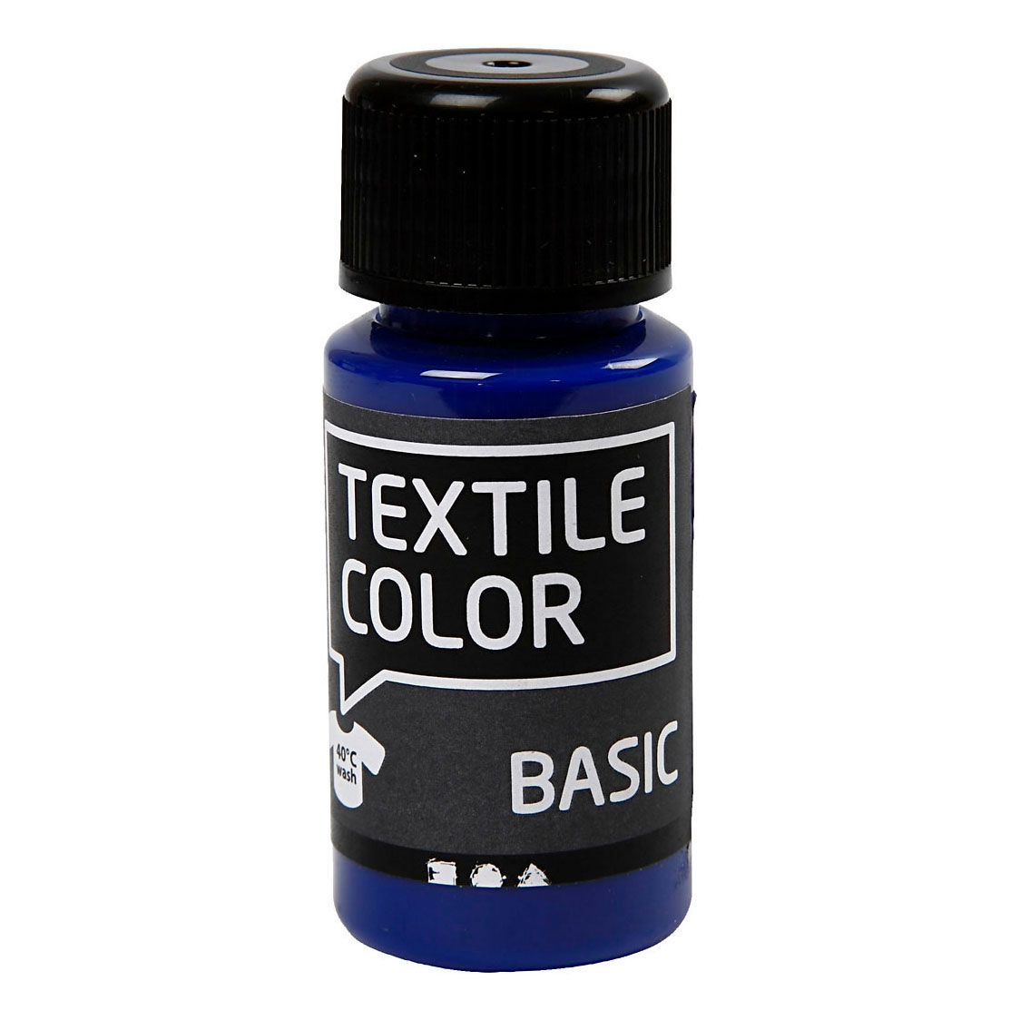 Peinture textile semi-opaque Textile Color - Bleu primaire, 50 ml