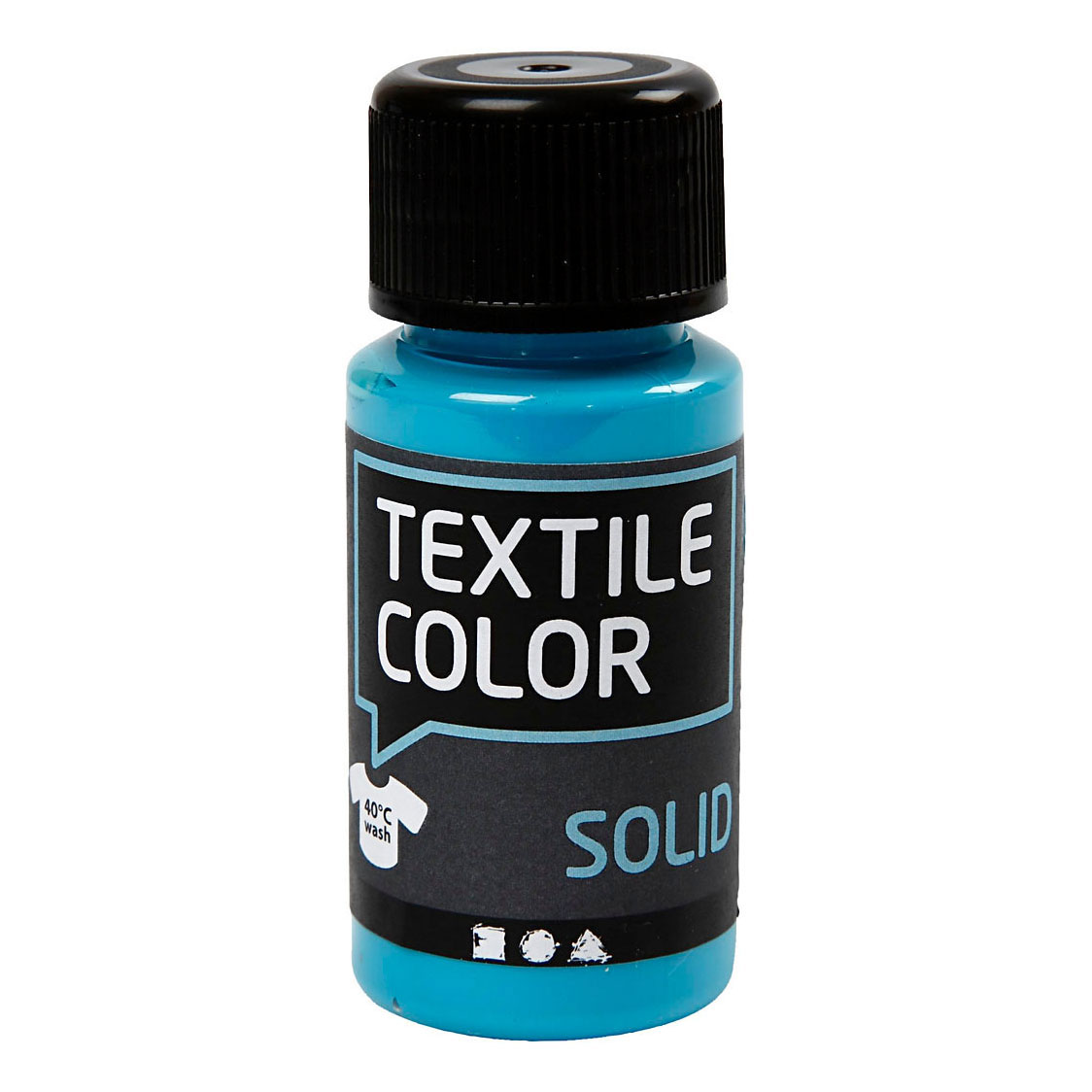 Peinture textile opaque Textile Color - Bleu turquoise, 50 ml