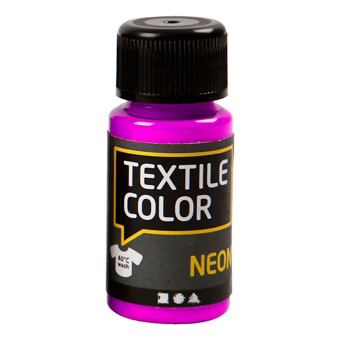 Peinture textile opaque Textile Color - Violet fluo, 50 ml