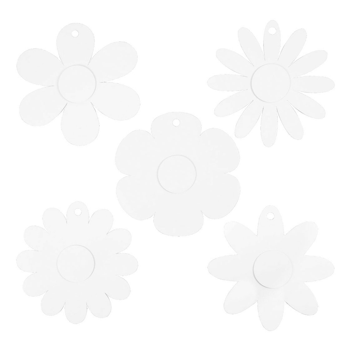 Fleurs blanches, 5x 3 pcs.