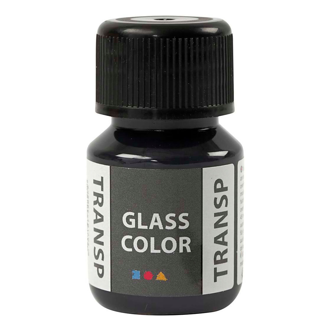 Glass Color Transparante Verf - Zwart, 30ml