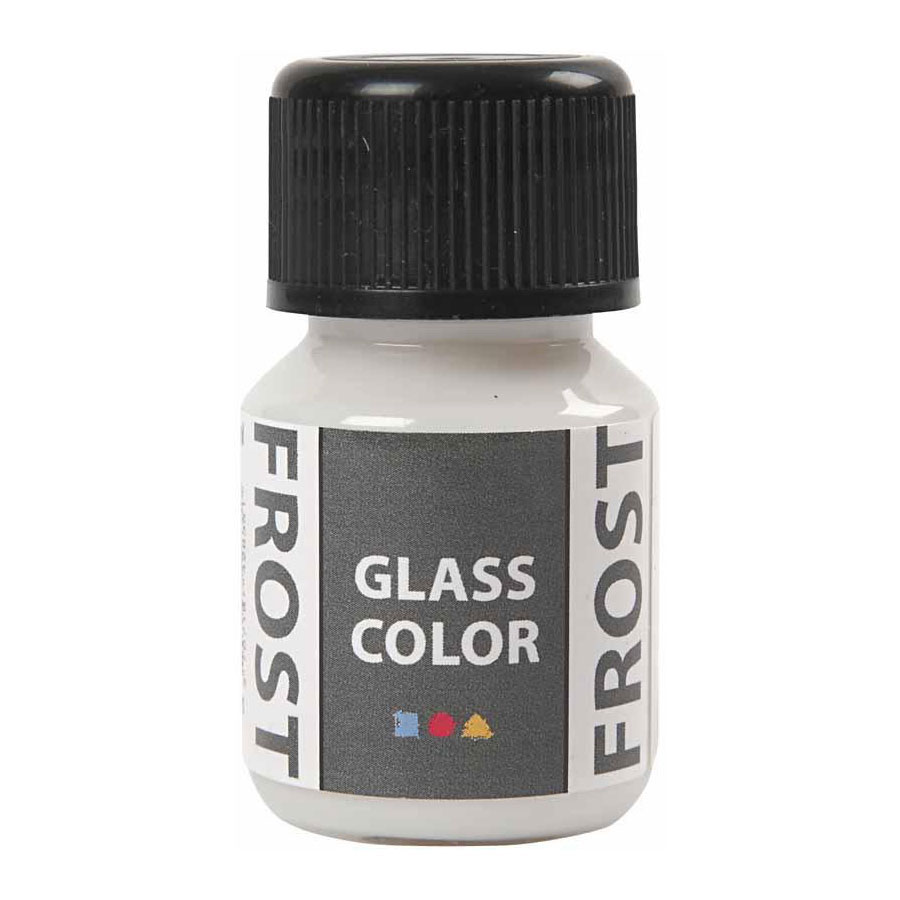 Peinture givrée Glass Color - Blanc, 30 ml