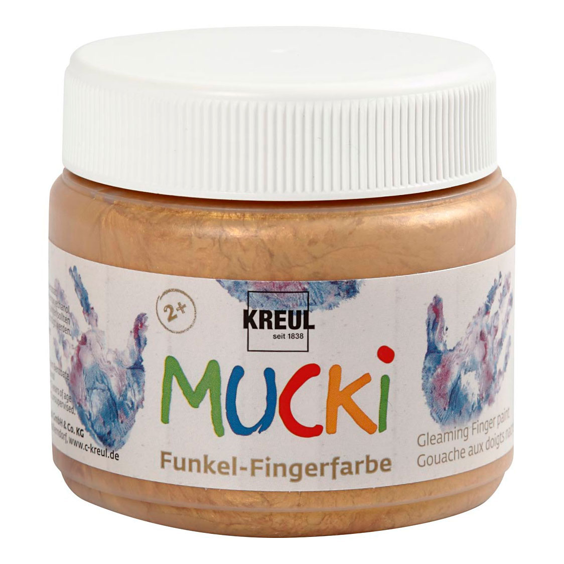 Peinture au doigt Mucki - Or métallisé, 150 ml