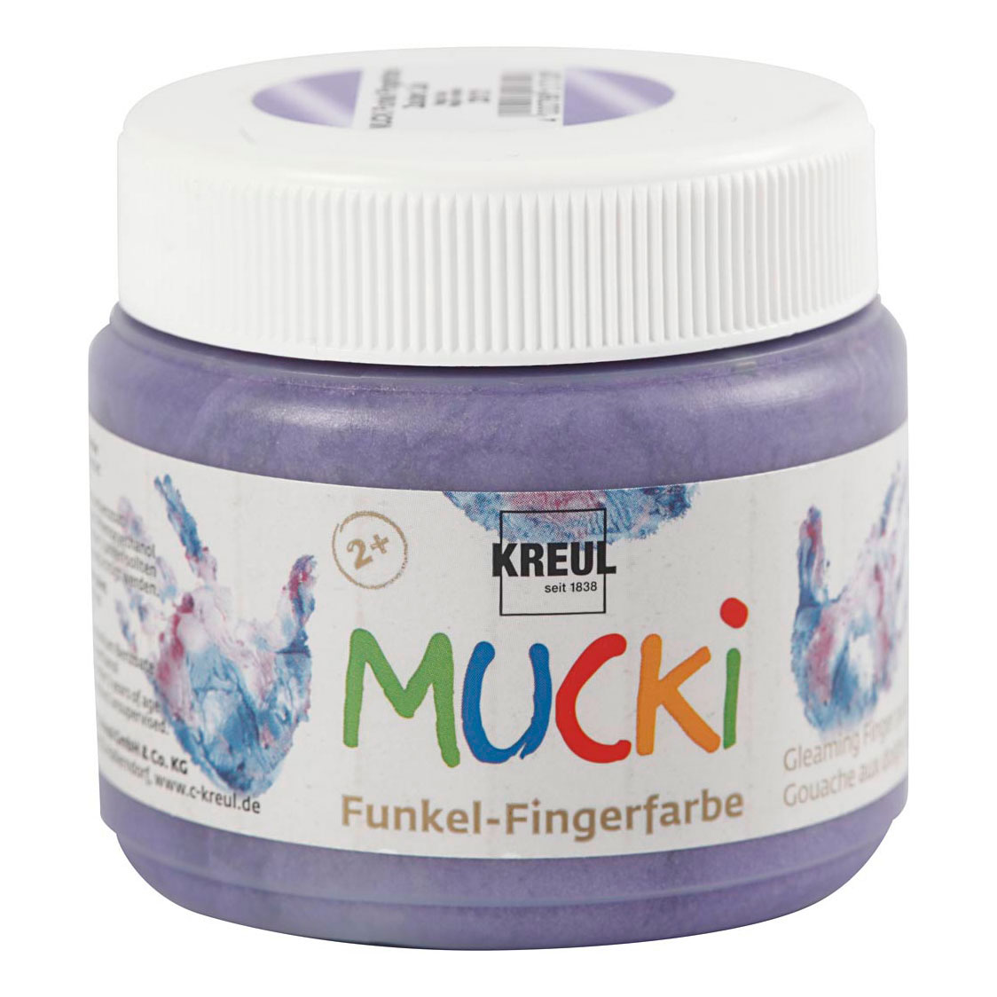 Peinture au doigt Mucki - Violet métallisé, 150 ml