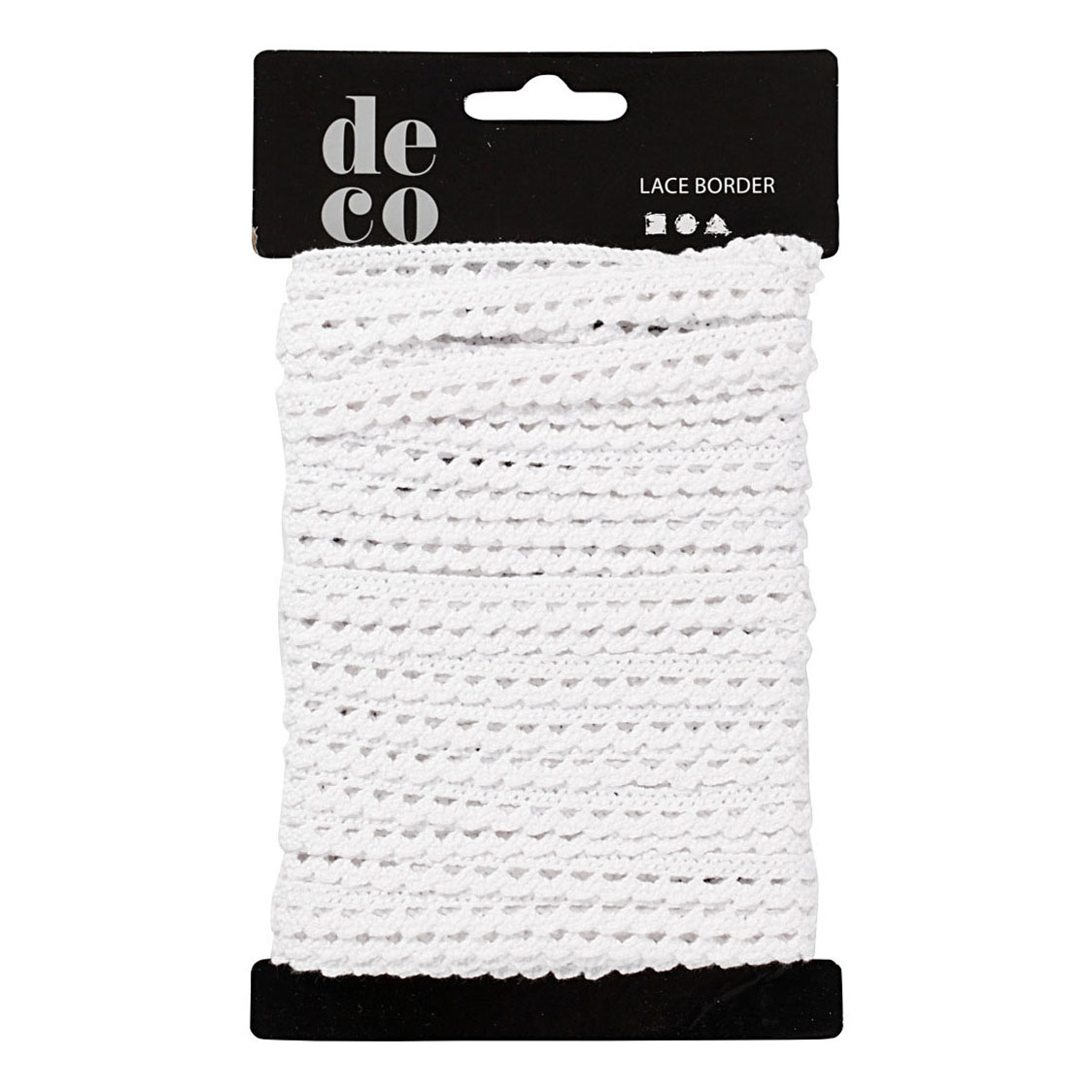 Ruban Dentelle Blanc, 10m