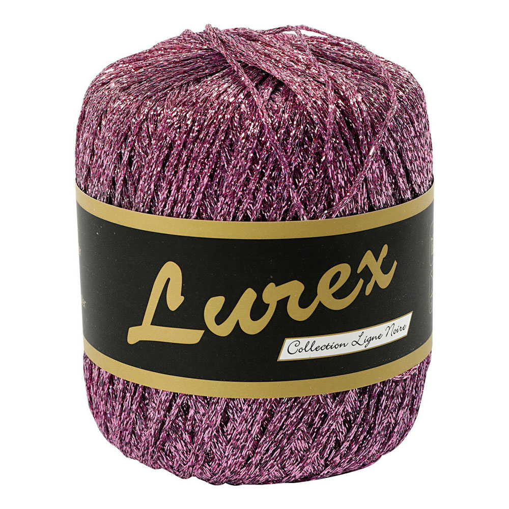 Fil Lurex pailleté violet, 160m