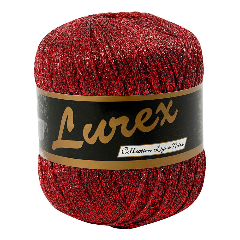 Fil Lurex Pailleté Rouge, 160m