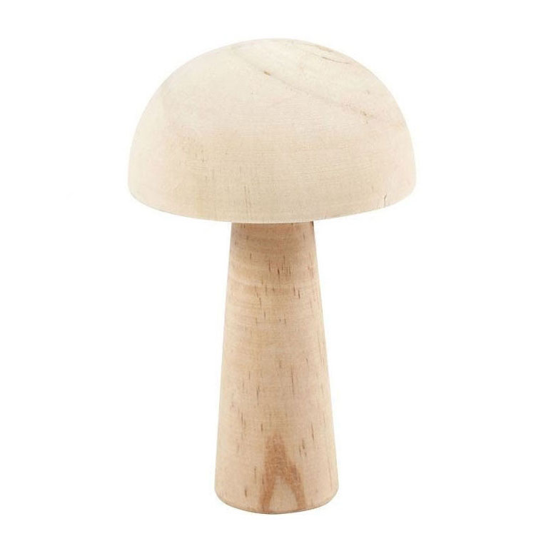 Champignon en bois, 14 cm