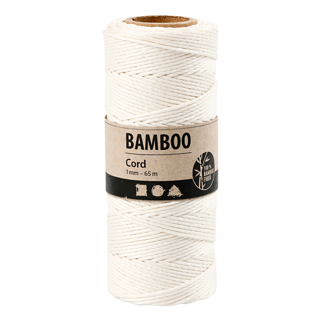 Bamboekoord Wit, 65m