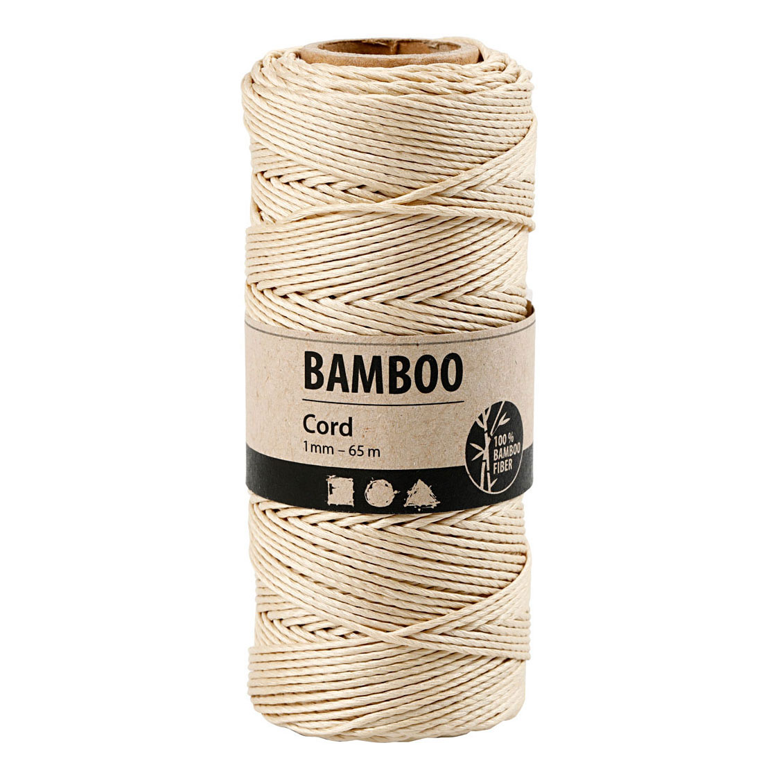 Bamboekoord Off-white, 65m
