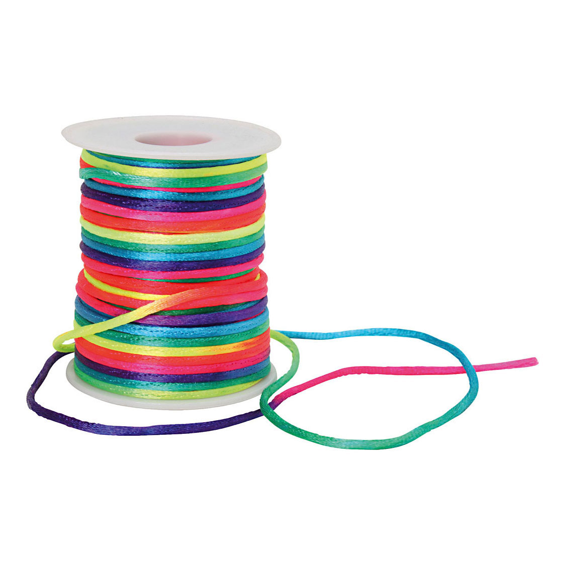 Cordon macramé couleurs arc-en-ciel, 40 m