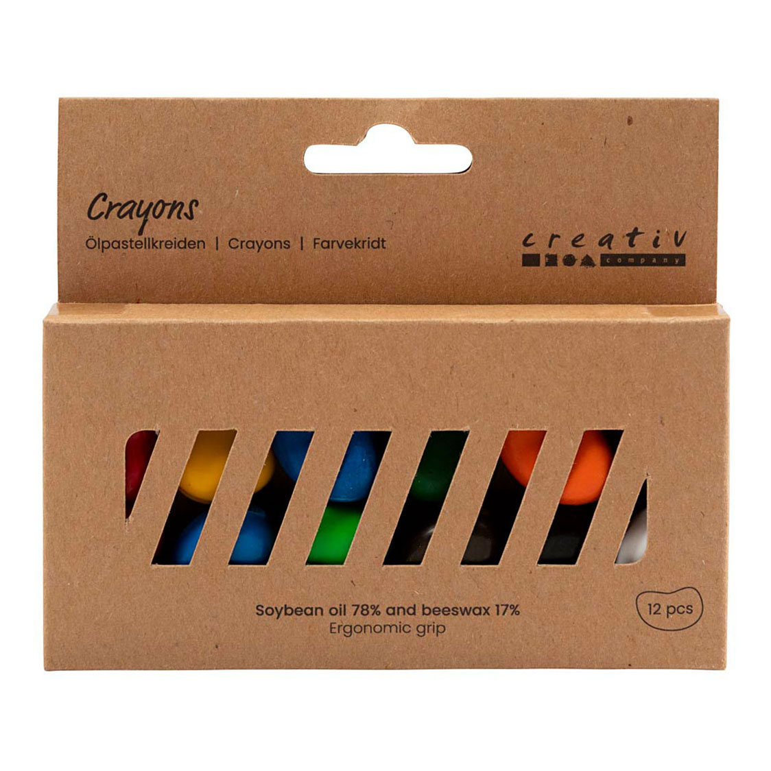 Crayons Haricots Différentes Couleurs, 12 pcs.