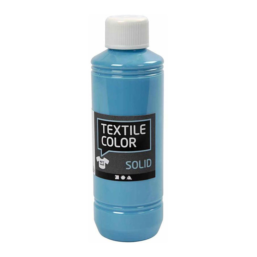 Peinture textile opaque Textile Color - Bleu turquoise, 250 ml