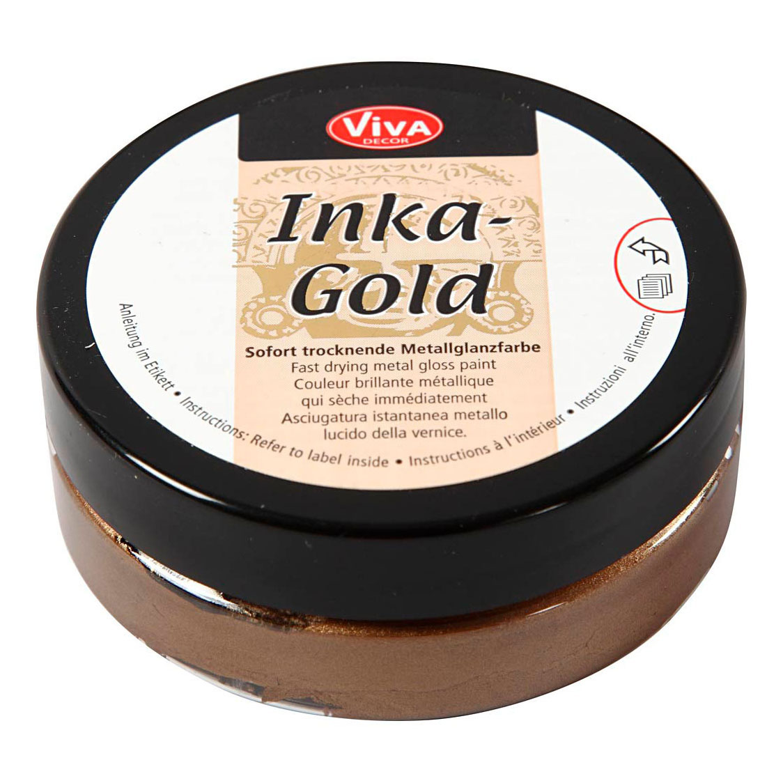 Inka-Gold Glanzwachs – Braungold, 50 ml