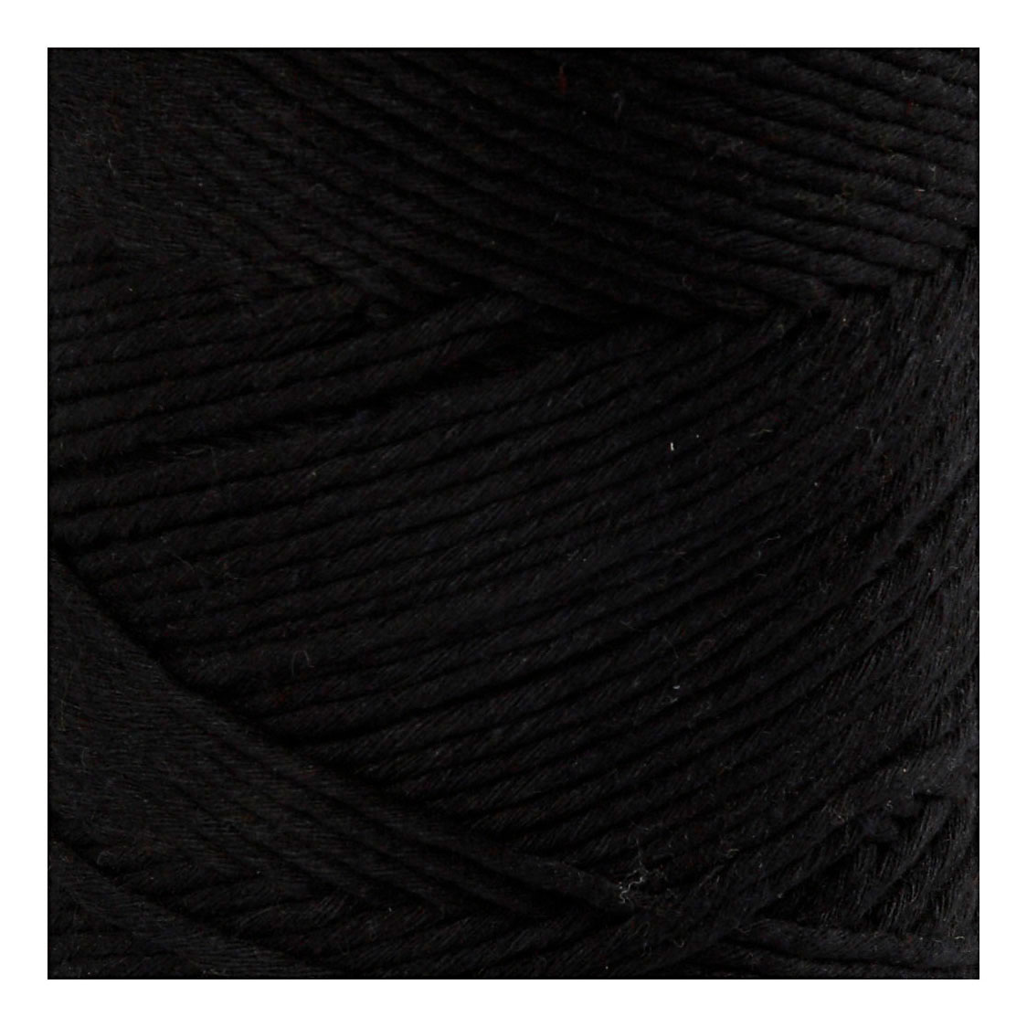 Cordon macramé noir, 198m