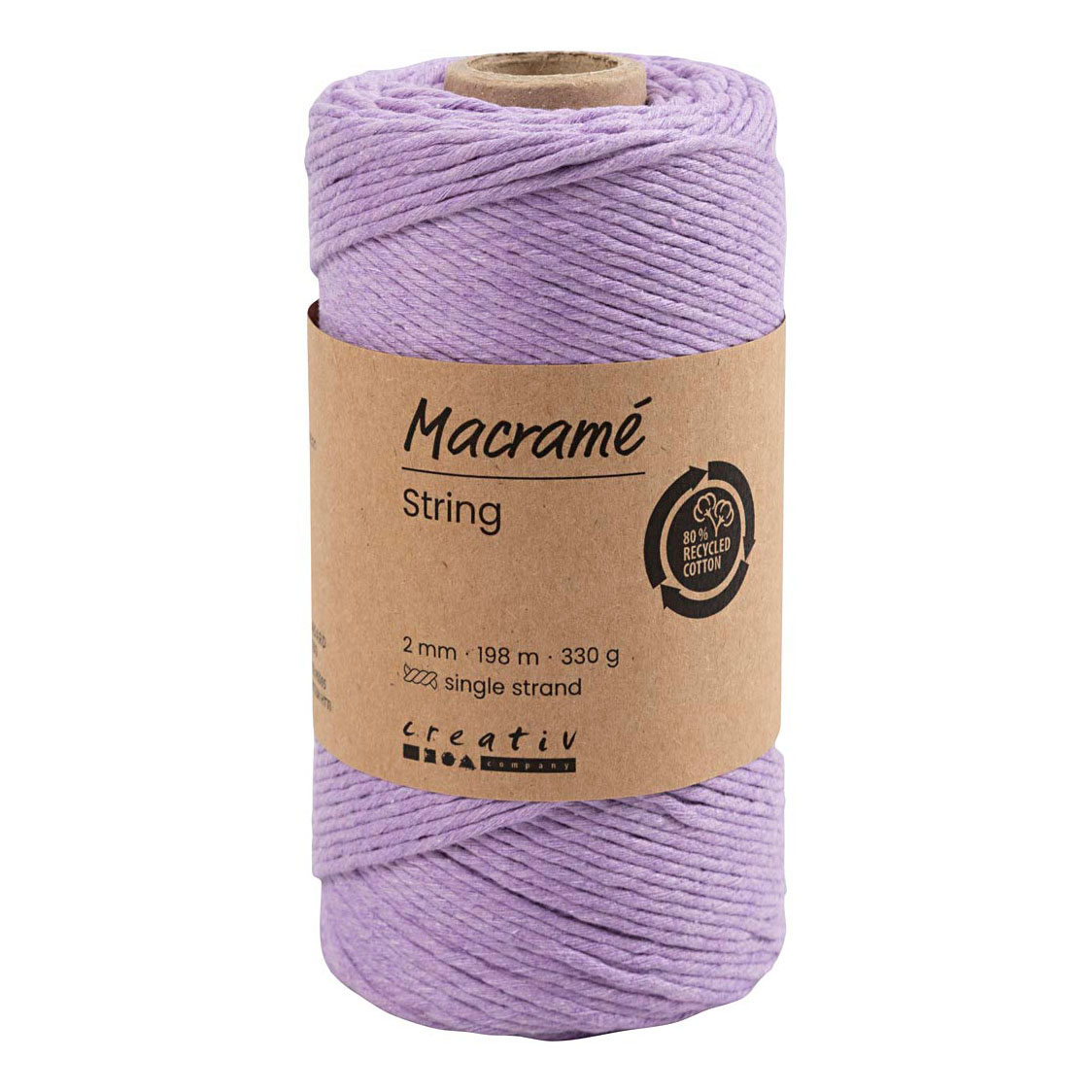 CC Macramé Koord 2 mm 198 m Paars