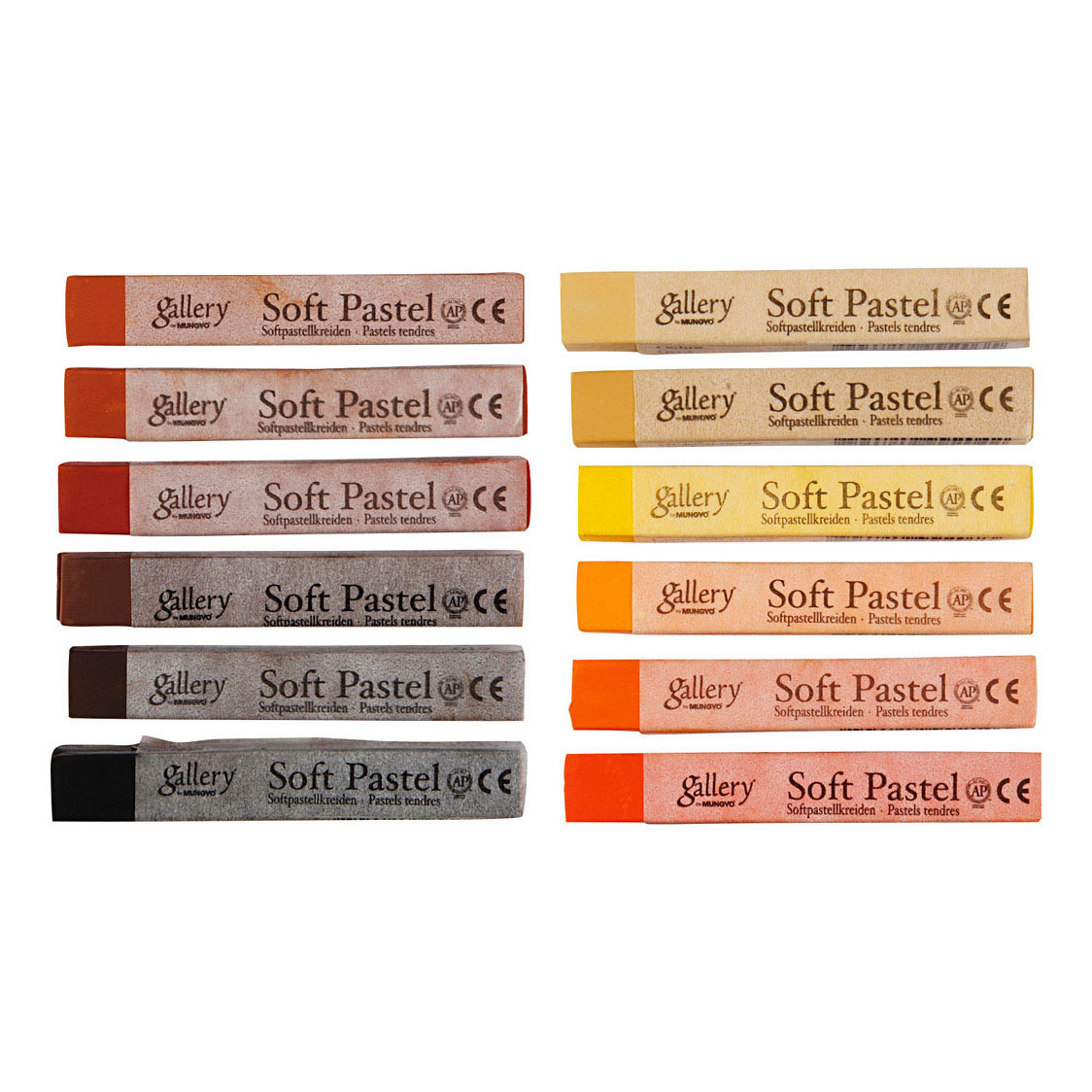 Gallery Soft Pastel Set Bruin Harmonie, 12st.