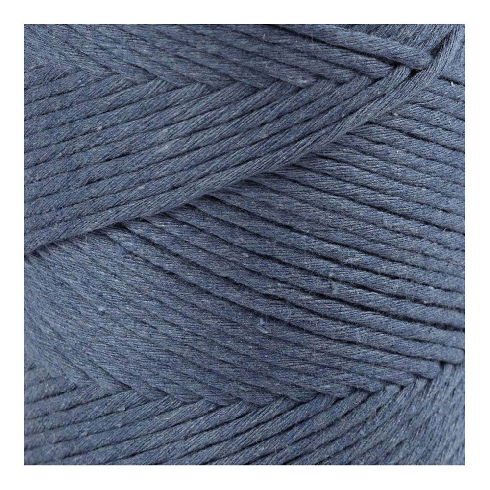 Cordon pour macramé - Bleu, 198m