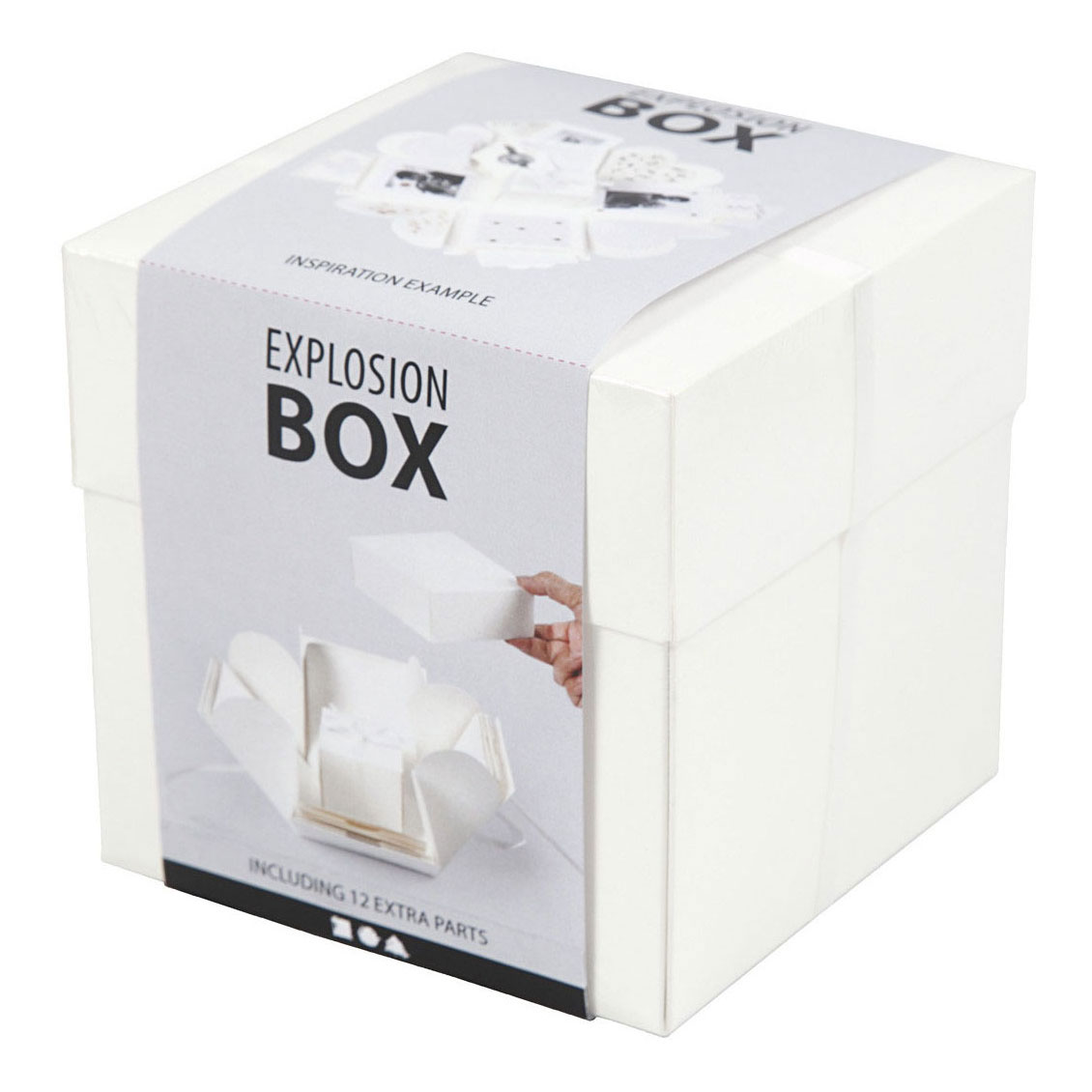 Explosionsbox Geschenkbox Off-White Set