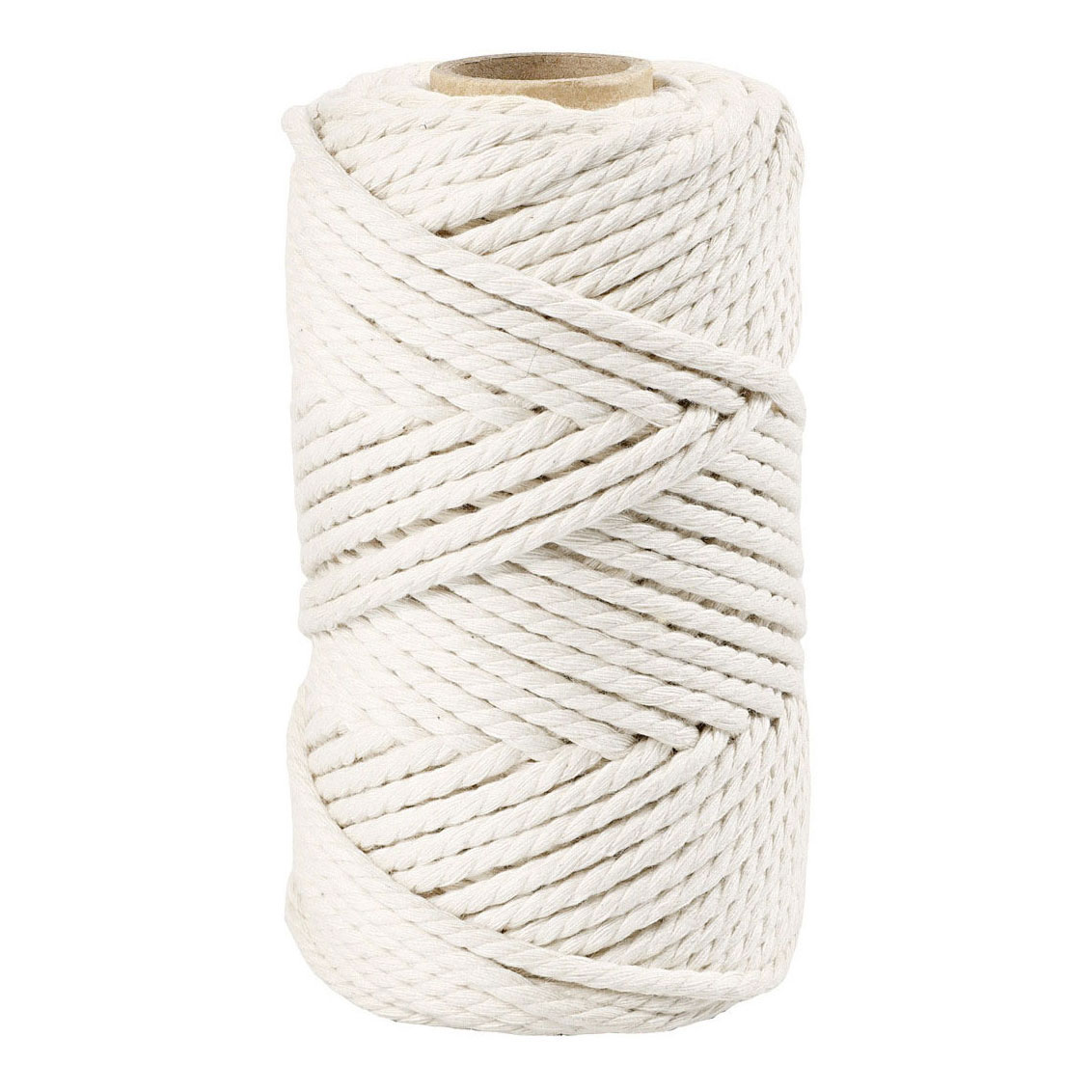 Cordon macramé blanc cassé, 55m