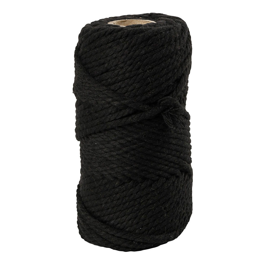 Cordon macramé noir, 55m