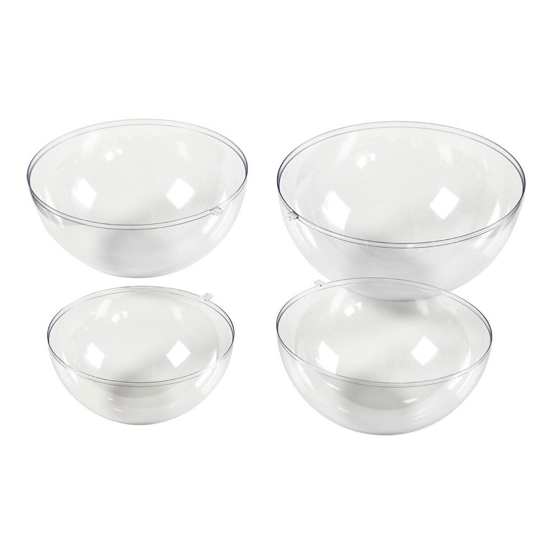 Moules de coulée en plastique transparent, 4 pcs.