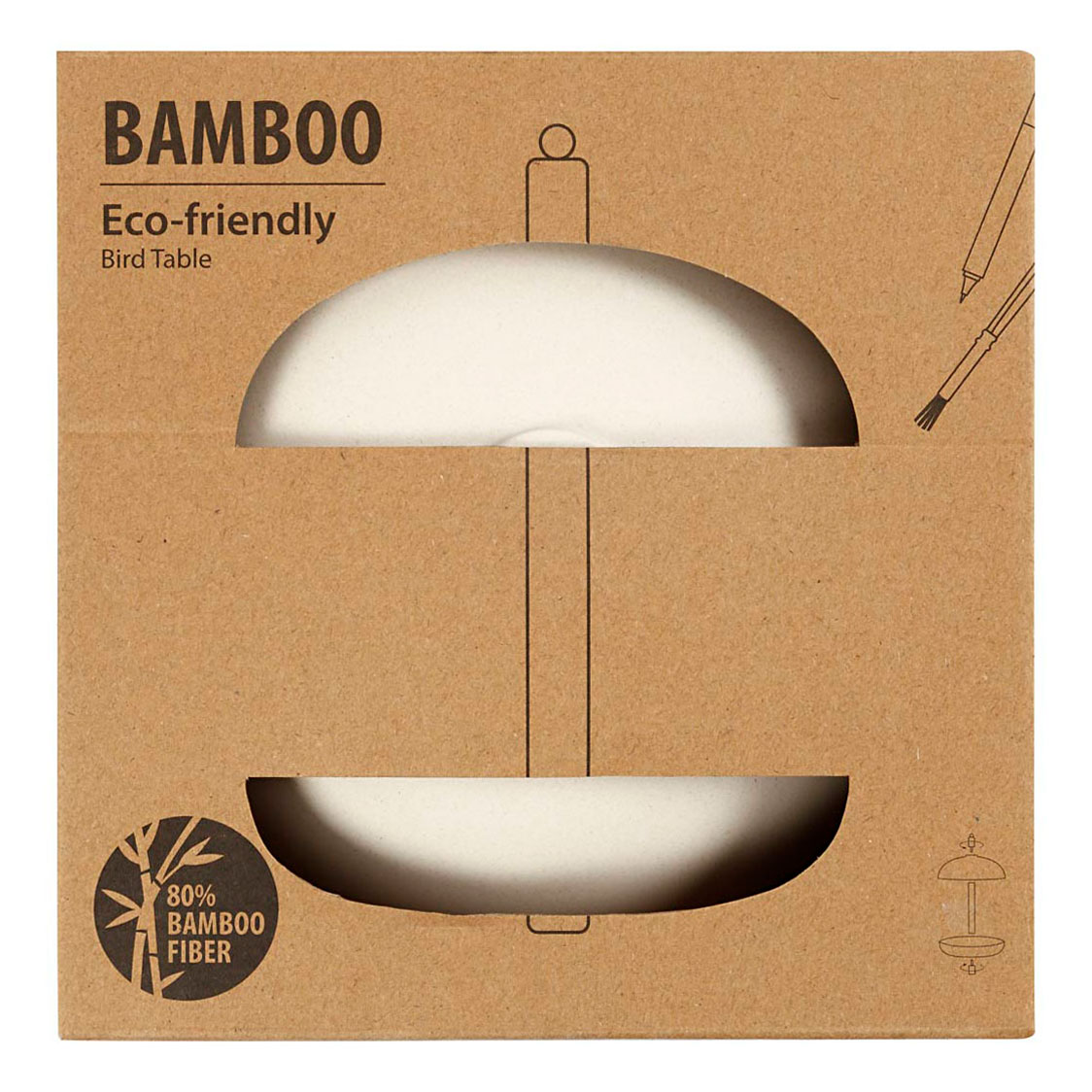 Nichoir en fibres de bambou