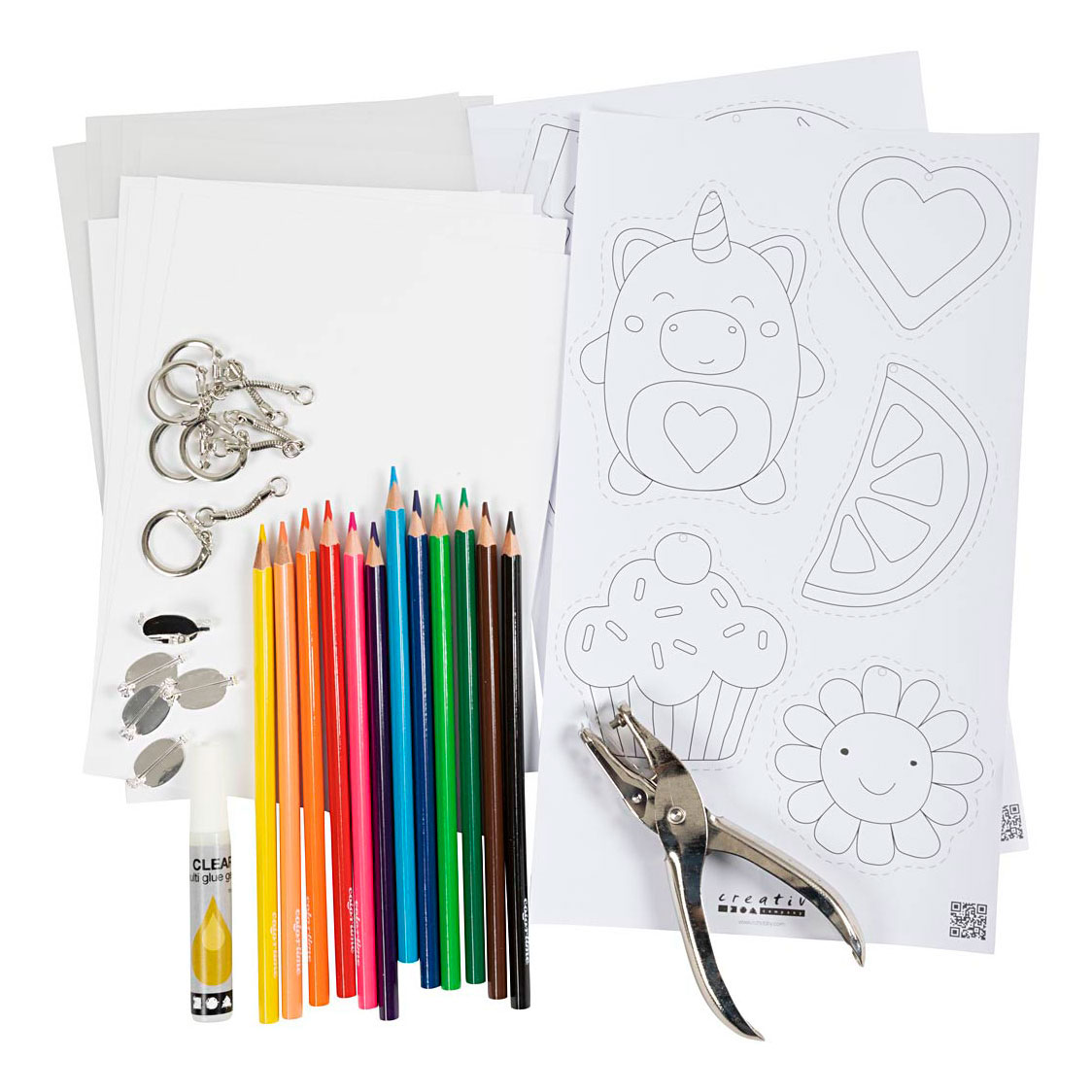 Kit d'artisanat de feuilles d'emballage rétractable Creative Box