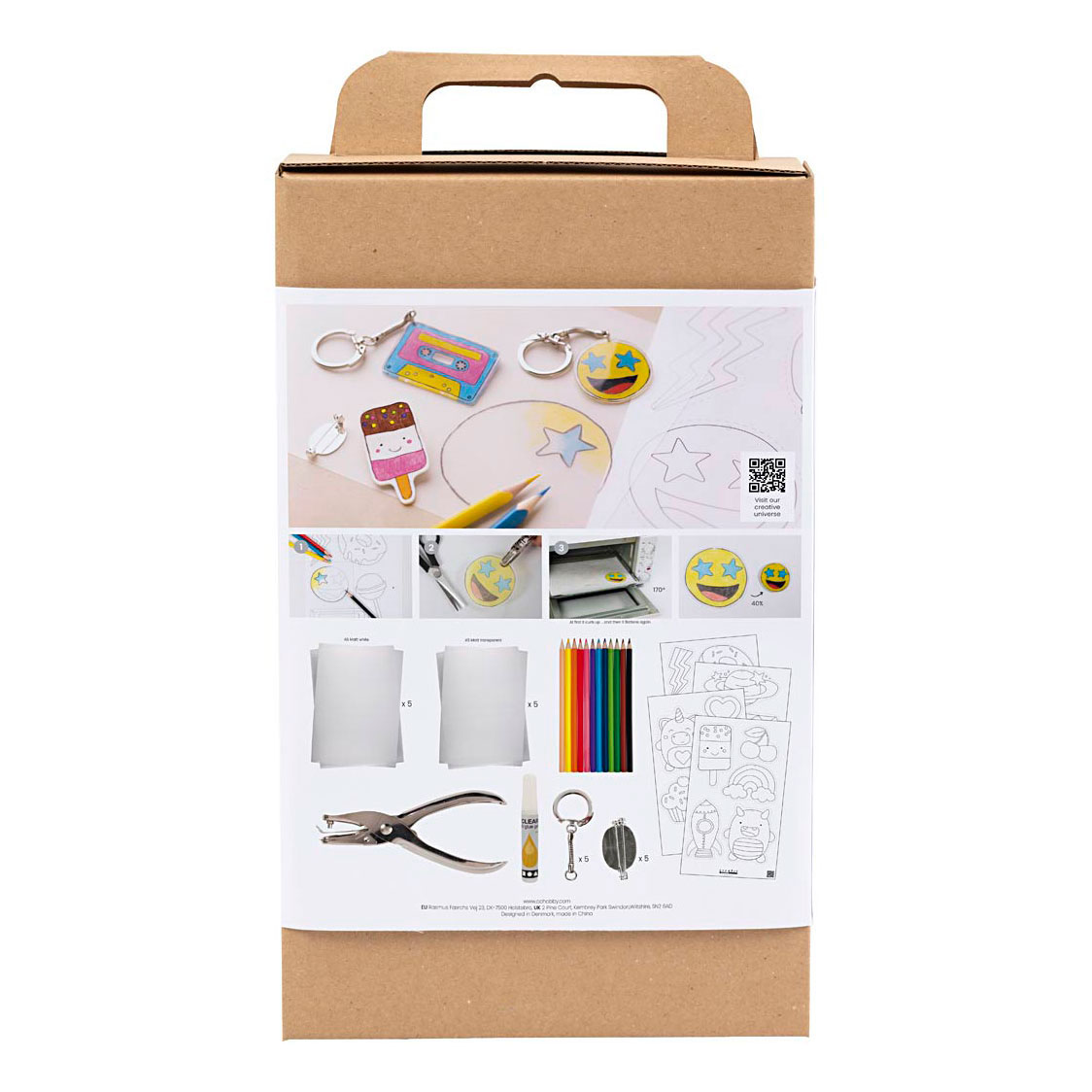 Kit d'artisanat de feuilles d'emballage rétractable Creative Box