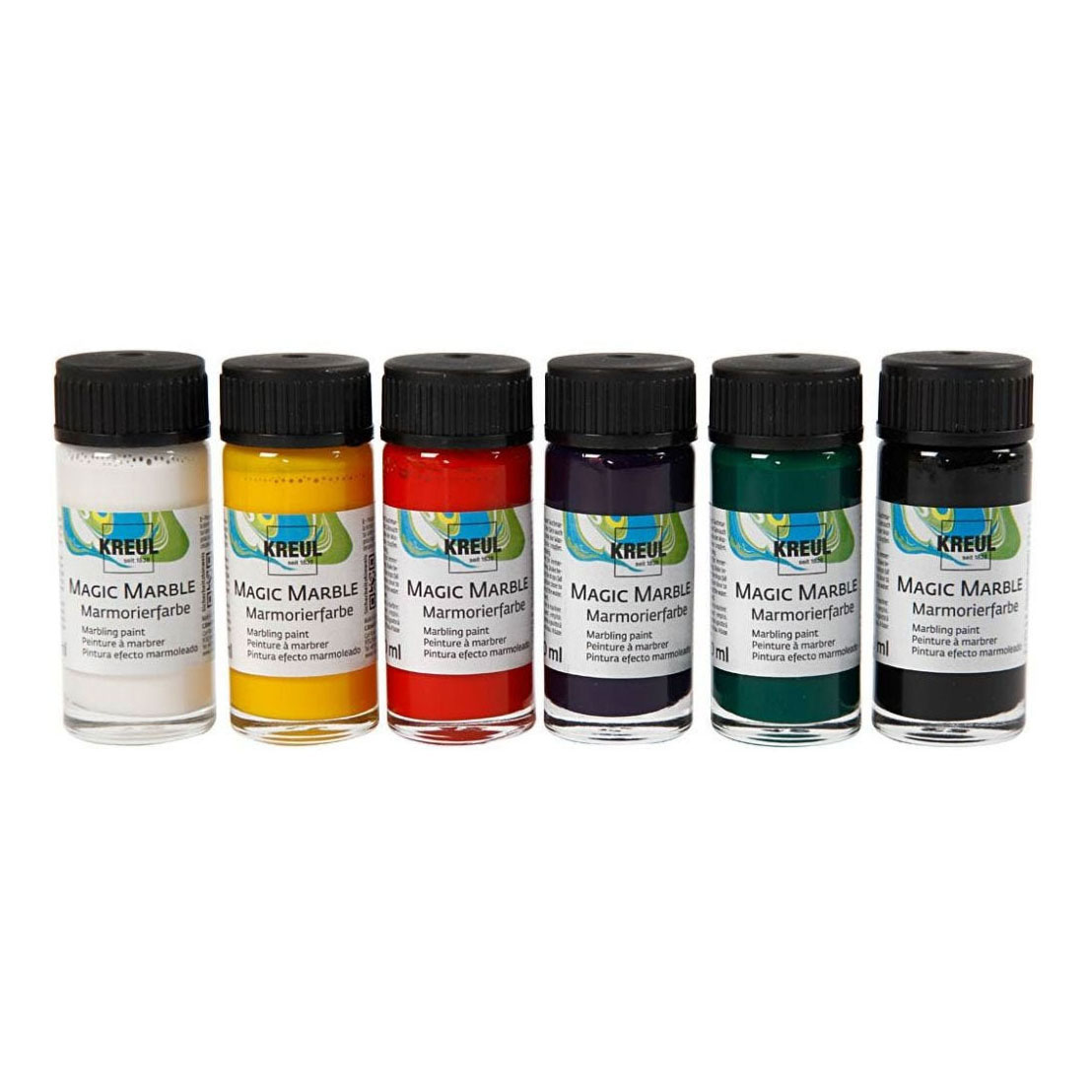 Peinture de marbre magique, 6x20ml