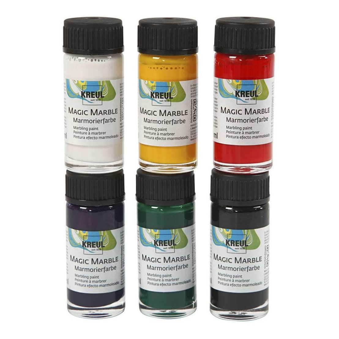 Peinture de marbre magique, 6x20ml