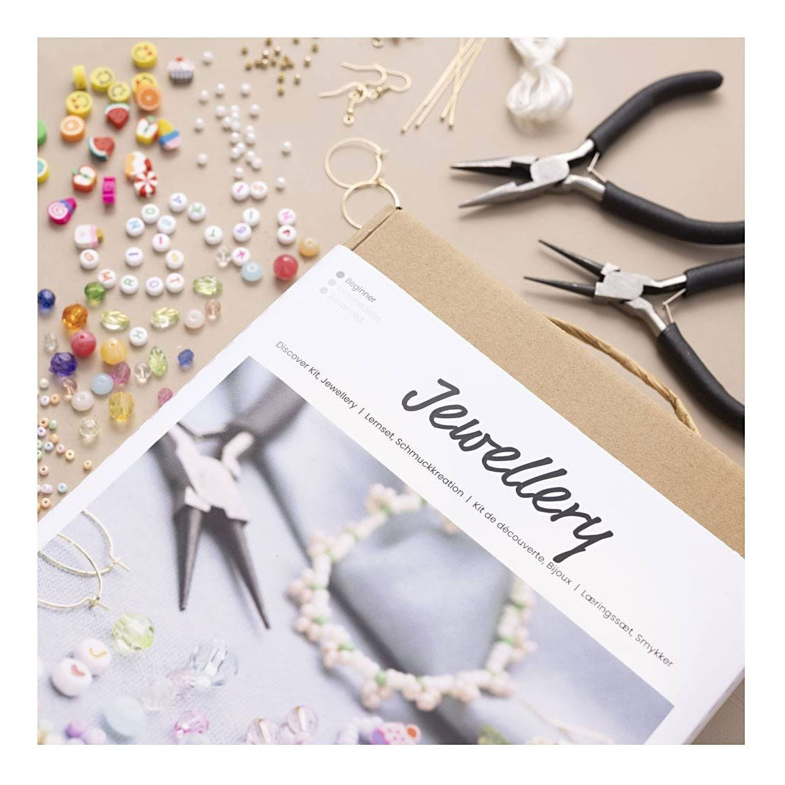 Starter-Hobbyset zur Herstellung von Schmuck mit Perlen