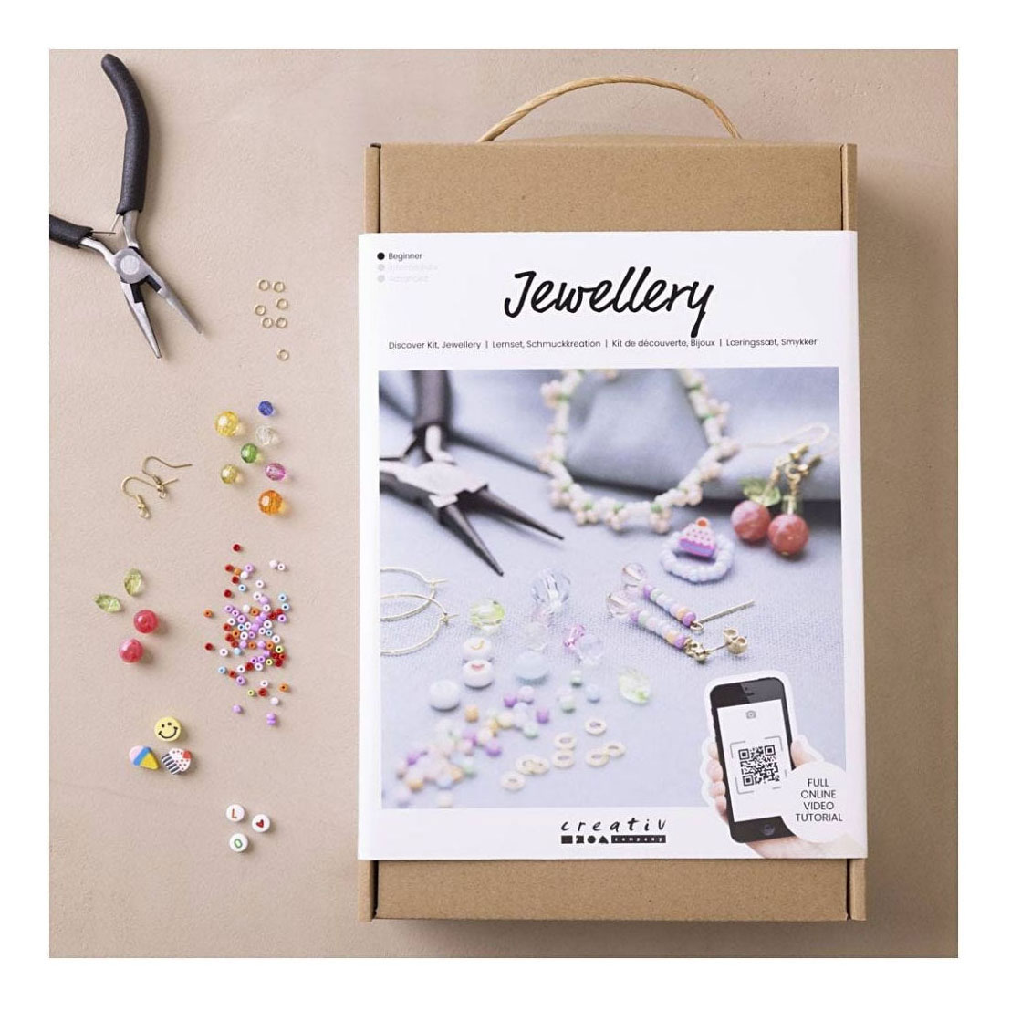 Starter-Hobbyset zur Herstellung von Schmuck mit Perlen