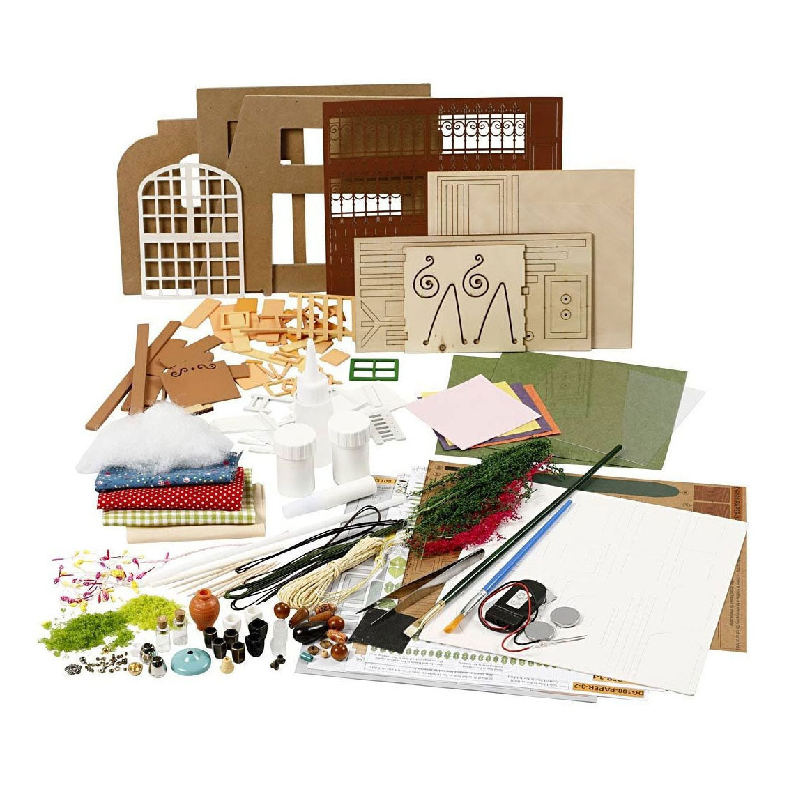 Kit d'artisanat de jardin de salle miniature bricolage