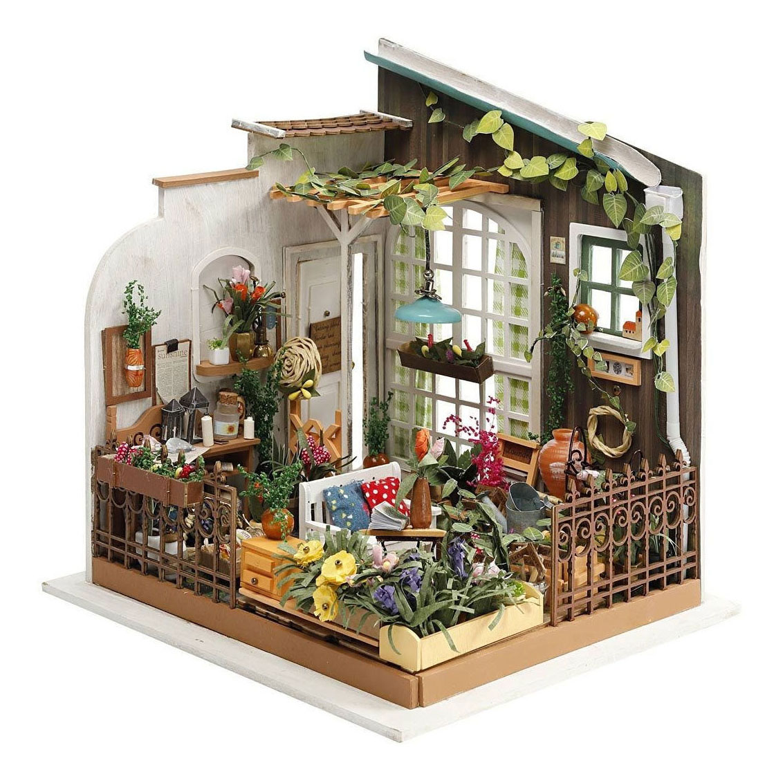 Kit d'artisanat de jardin de salle miniature bricolage