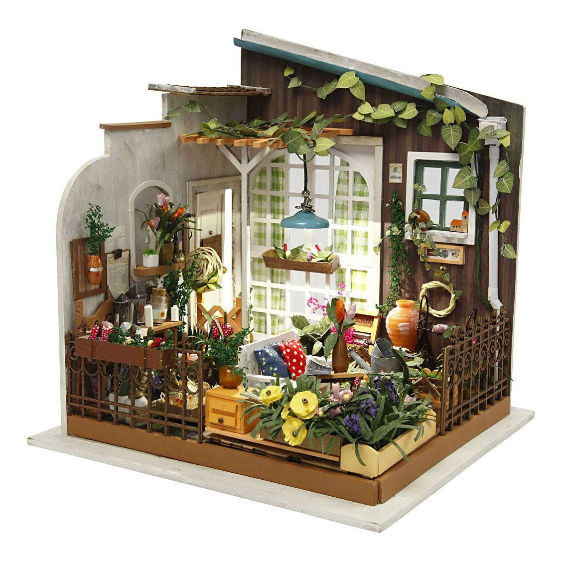 Kit d'artisanat de jardin de salle miniature bricolage