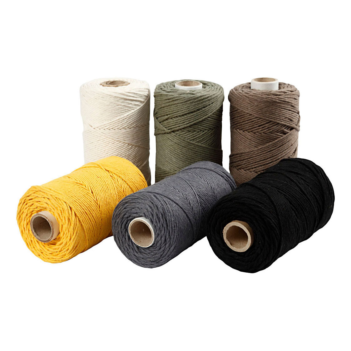 Macrame Koord Diverse Kleuren, 6x198m