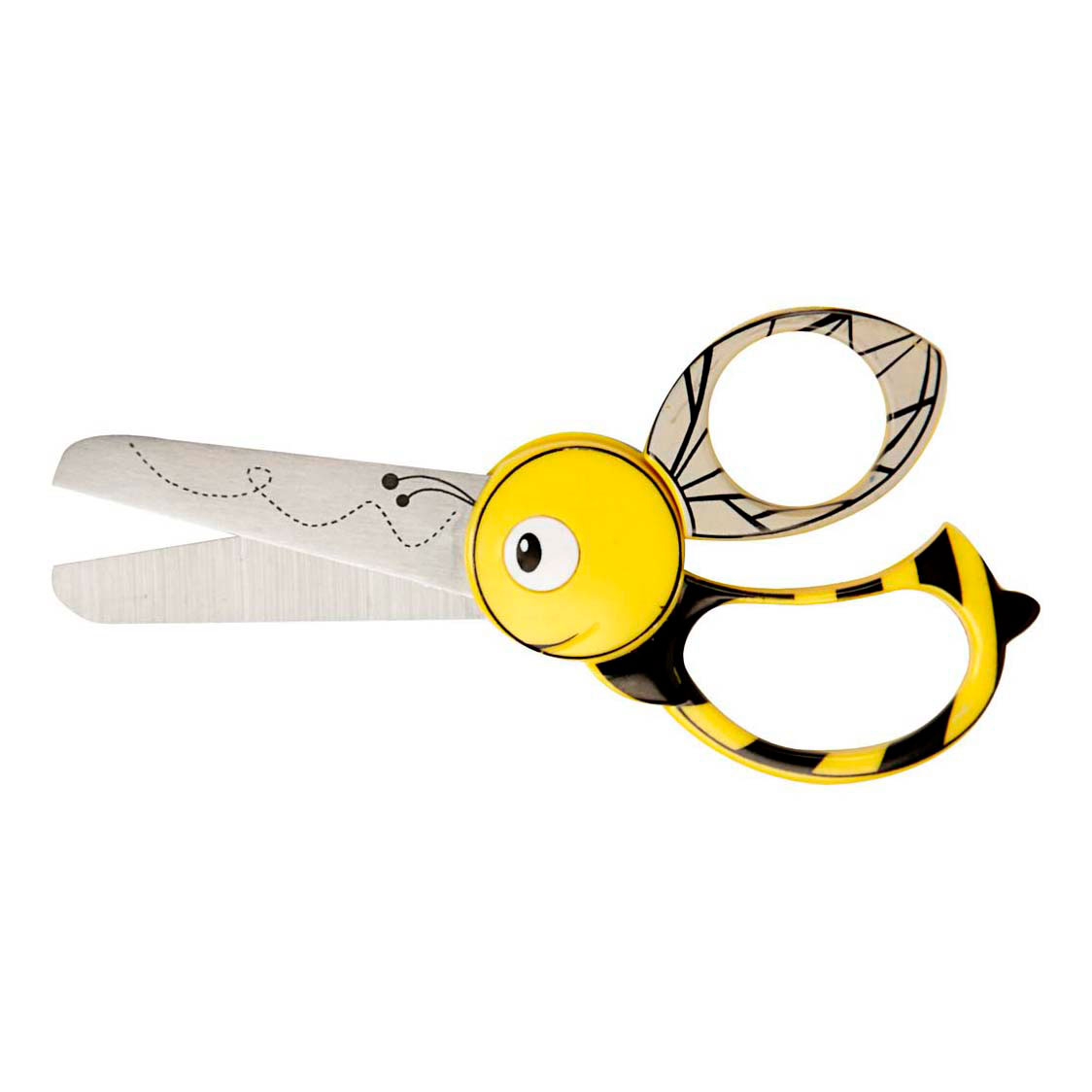 Fiskars Kinderschere mit Tiermotiv Biene – 13 cm