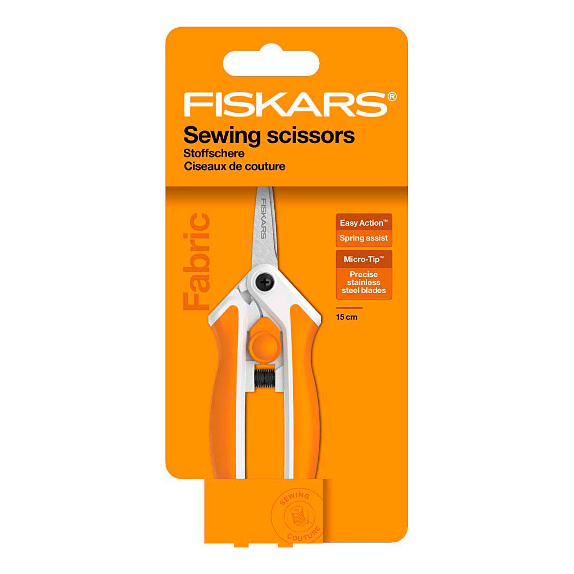 Fiskars Soft-touch Schaar Micro Spids - 15cm Fiskars Soft-touch Schaar Micro Spids - 15cm