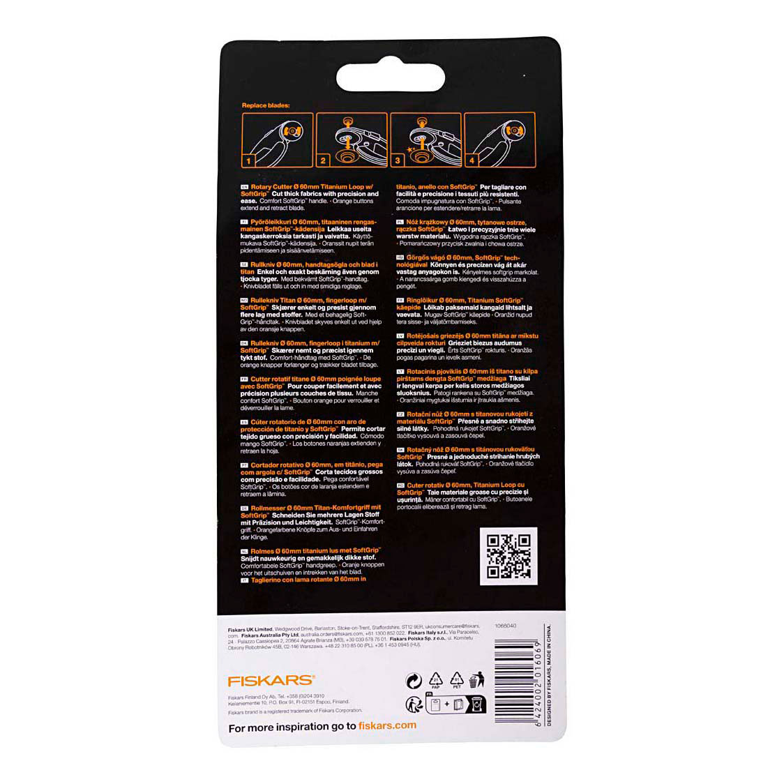 Fiskars Rotationsschneider für Rechts- und Linkshänder