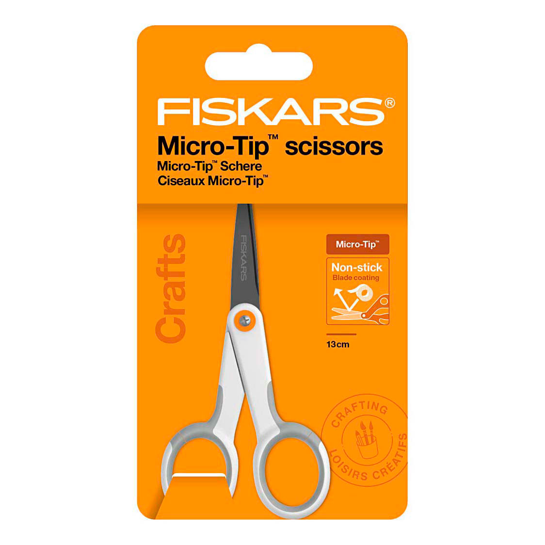 Fiskars Universalschere, antihaftbeschichtet, für Rechtshänder – 12 cm