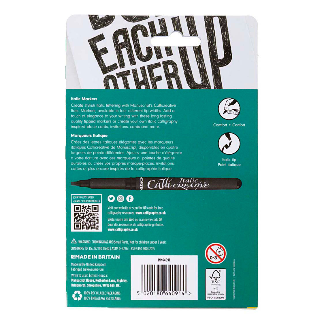 Kalligrafeerstiften - 4dlg.